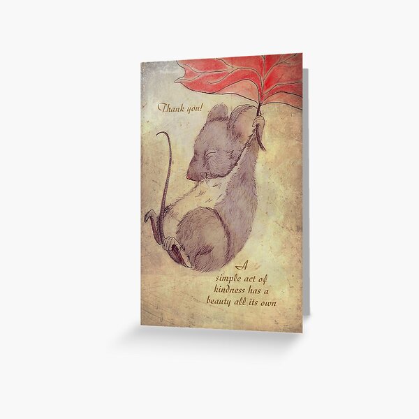 thank you for your kindness Greeting Card