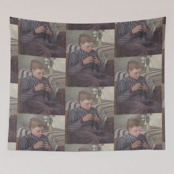 Item preview, Woman Mending - Camille Pissarro designed and sold by Vintage Designs +.