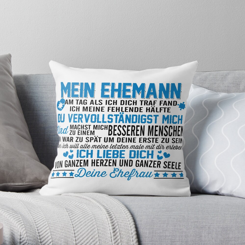 Gift for husband Throw Pillow