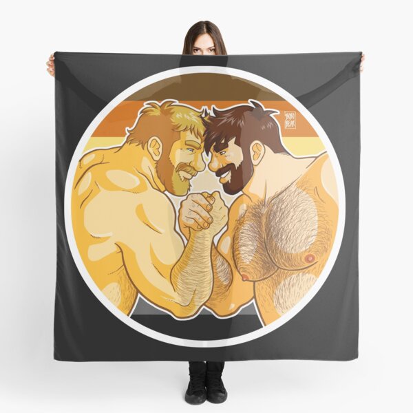 ADAM AND MIKE LIKE ARM WRESTLING BEAR PRIDE - CIRCLE Scarf