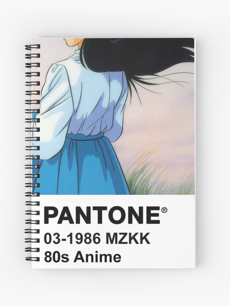 Pantone aesthetic anime keyboard paint Spiral Notebook for Sale