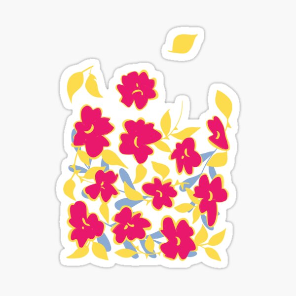Pink flowers Sticker