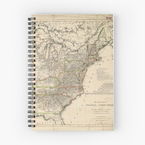 Item preview, Map of the United States of North America by Christian Gottlieb Reichard (1809) designed and sold by allhistory.