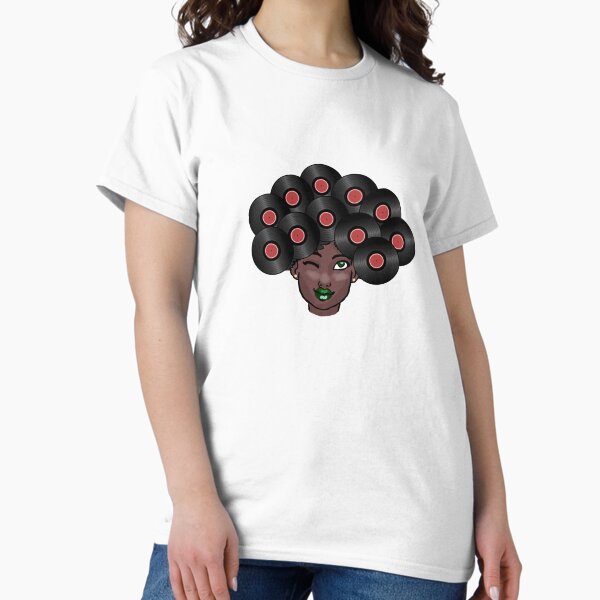 Item preview, Vinyl records Afro hair Black woman designed and sold by BornDesign.