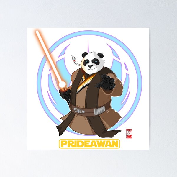 Item preview, Jedi Bear Panda - Bear Pride designed and sold by JoeyGeeArt.