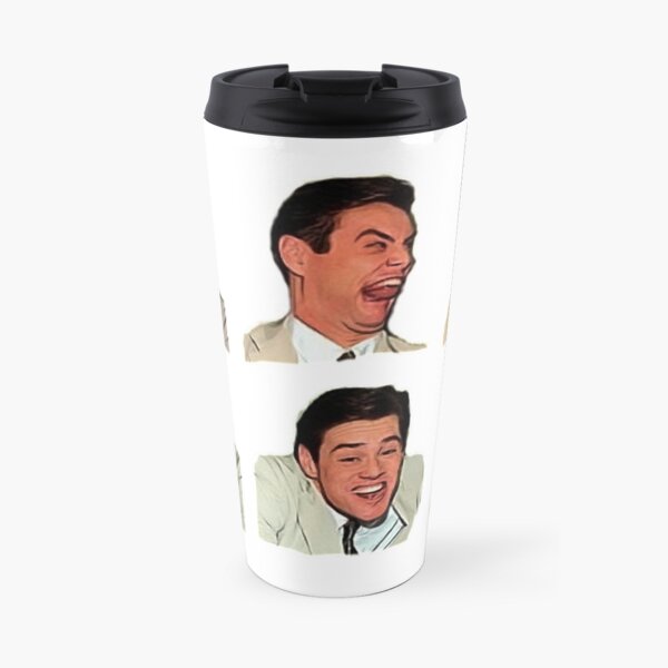 Jim Carrey faces, cartoon digital artwork, cool funny comedy movies, famous actors, good vibes, gift, present, ideas, sticker set, sticker pack, bundle Travel Mug