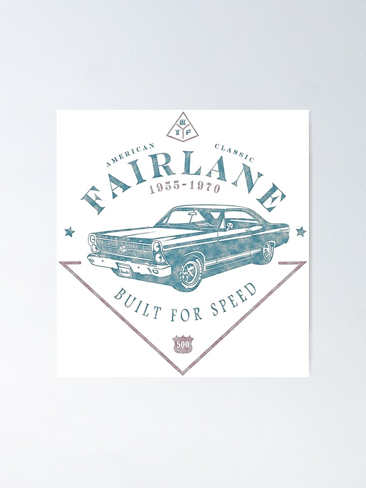 Alternative Ansicht von Ford Fairlane 1967 - Built for Speed Poster