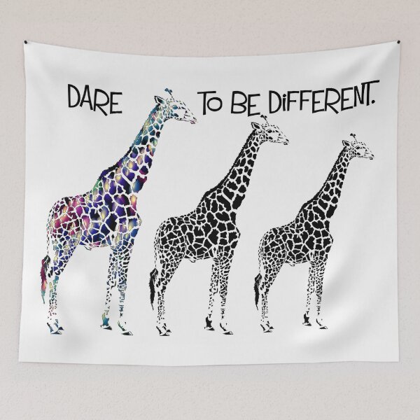 Item preview, Giraffes-Dare to be different designed and sold by Fozzyartsales.