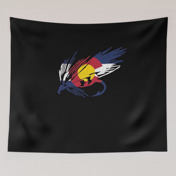Item preview, Colorado Fly Fishing Hook Flag River Men Gift designed and sold by BornDesign.