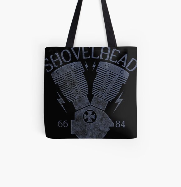 Shovelhead Motorcycle Engine All Over Print Tote Bag