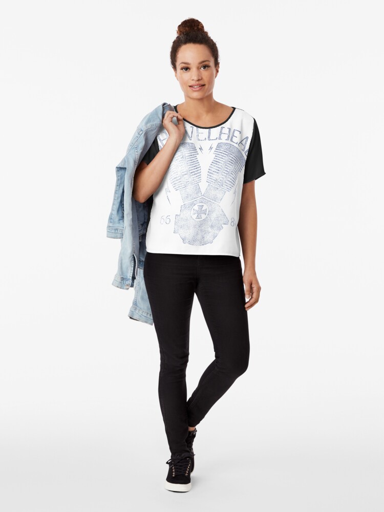 Alternative Ansicht von Shovelhead Motorcycle Engine Chiffon Top