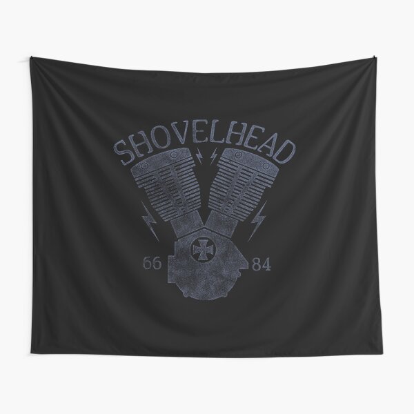Shovelhead Motorcycle Engine Tapestry