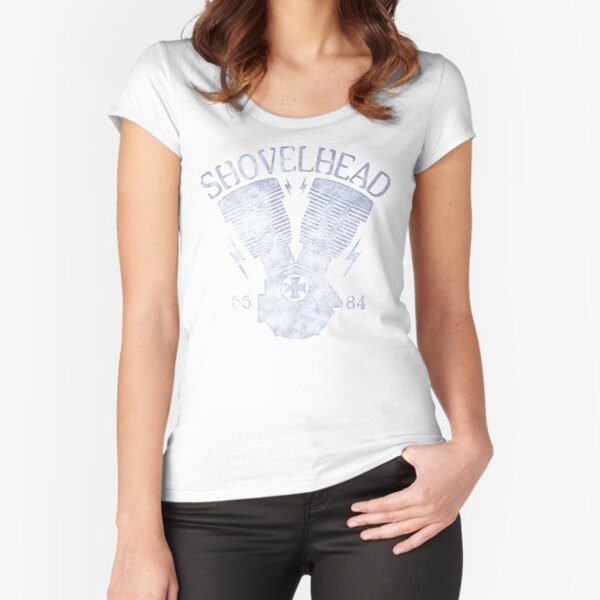 Shovelhead Motorcycle Engine Fitted Scoop T-Shirt