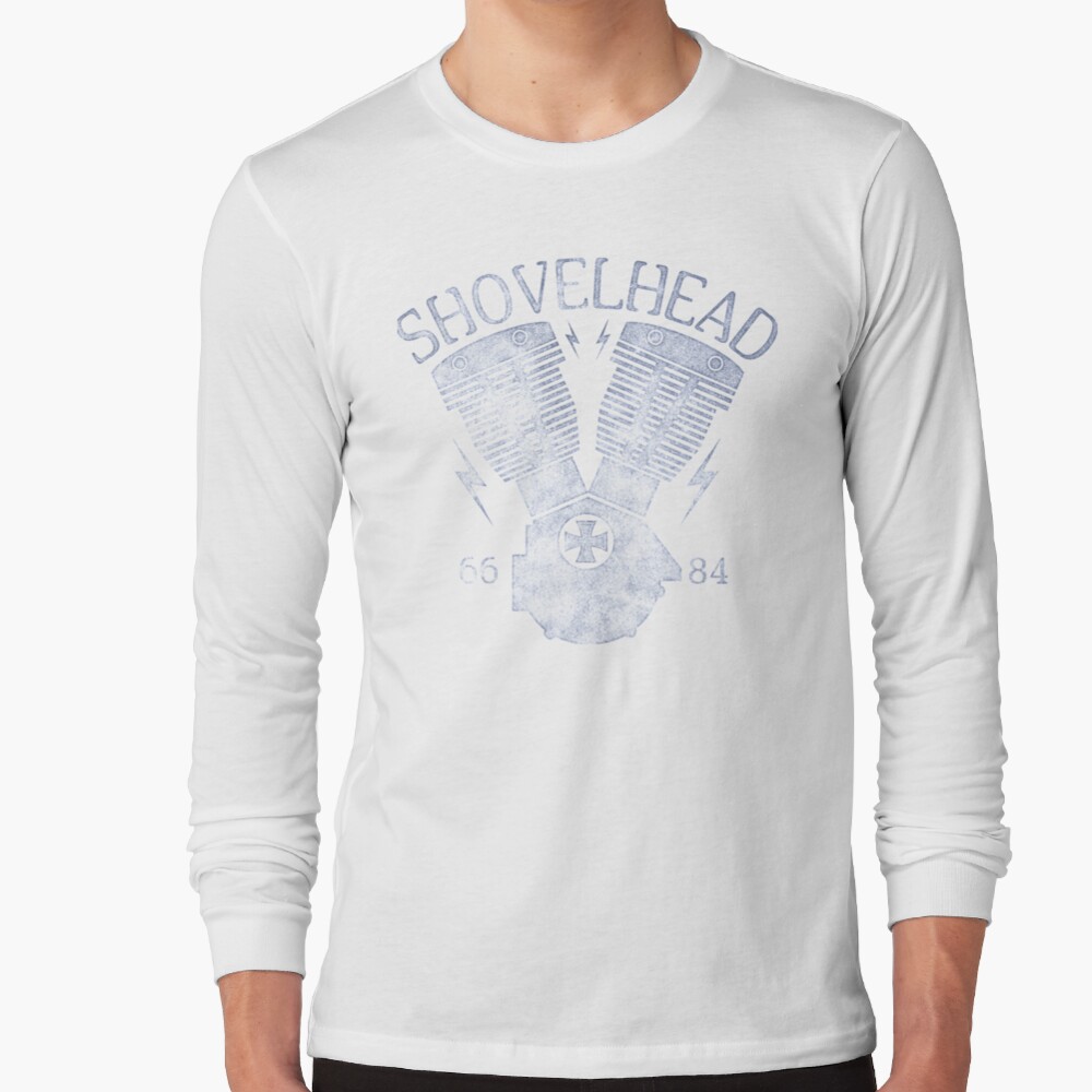 Shovelhead Motorcycle Engine Langarmshirt