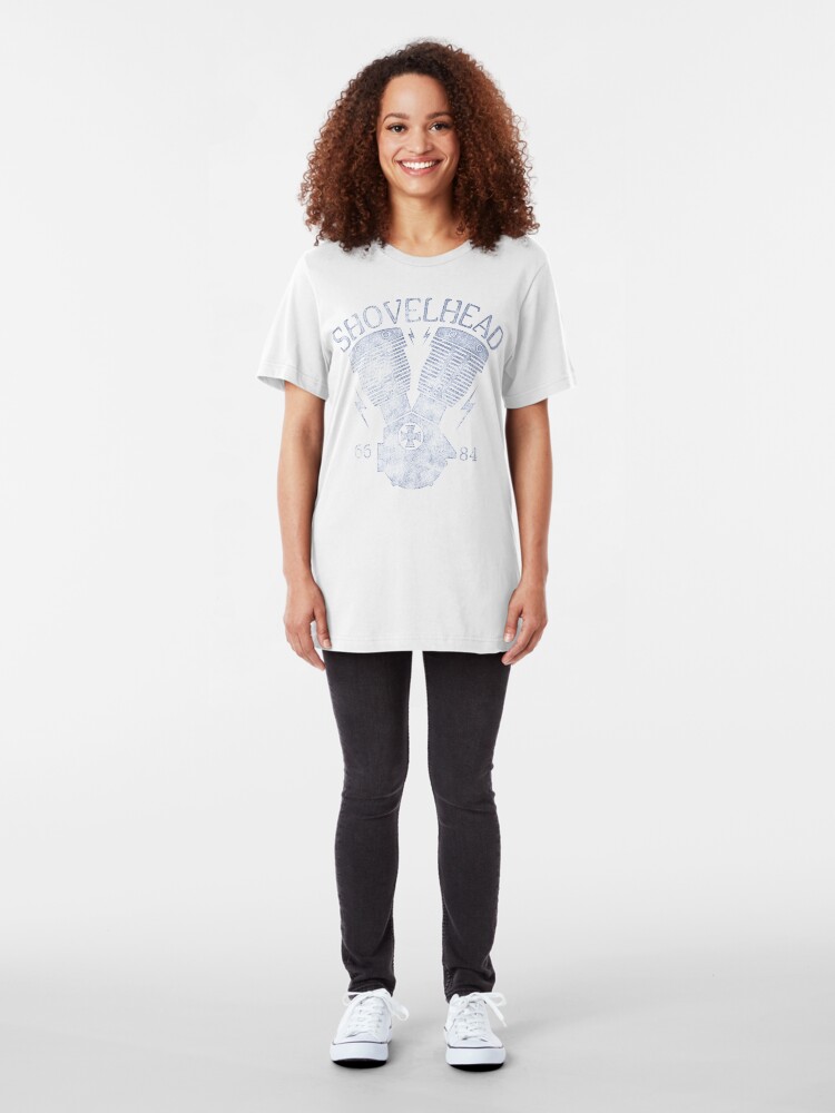 Alternative Ansicht von Shovelhead Motorcycle Engine Slim Fit T-Shirt