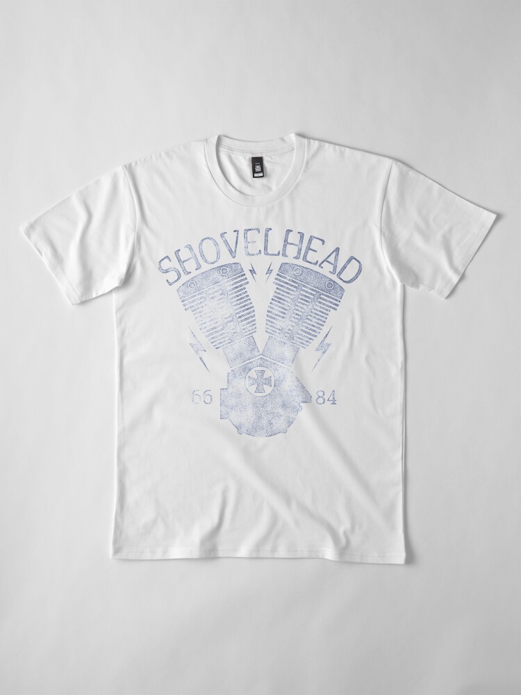 Alternative Ansicht von Shovelhead Motorcycle Engine Premium T-Shirt