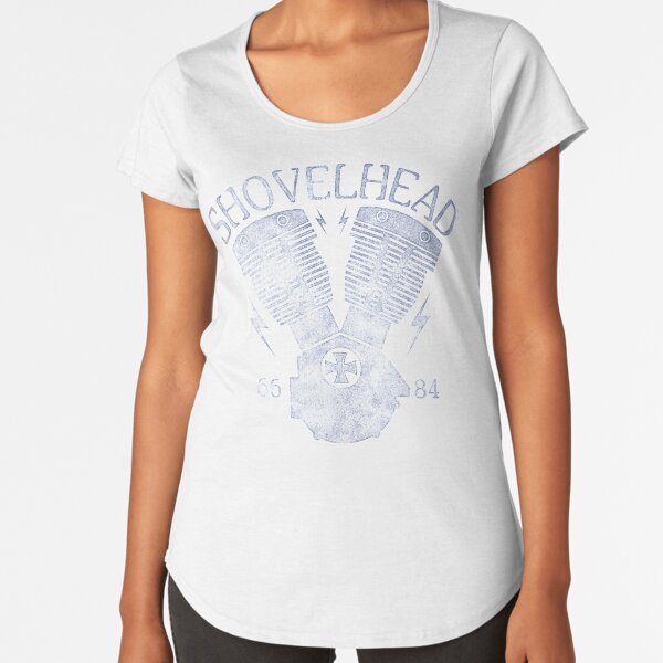 Shovelhead Motorcycle Engine Premium Scoop T-Shirt