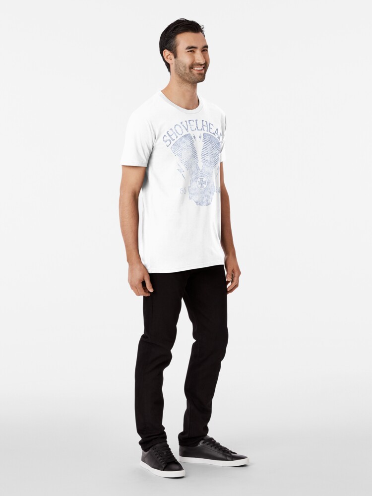 Alternative Ansicht von Shovelhead Motorcycle Engine Premium T-Shirt