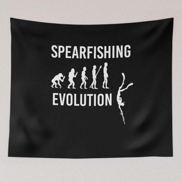 Item preview, Spearfishing Human Evolution Spearfisher Gift designed and sold by BornDesign.