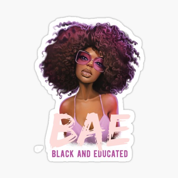 BAE Black And Educated Sticker