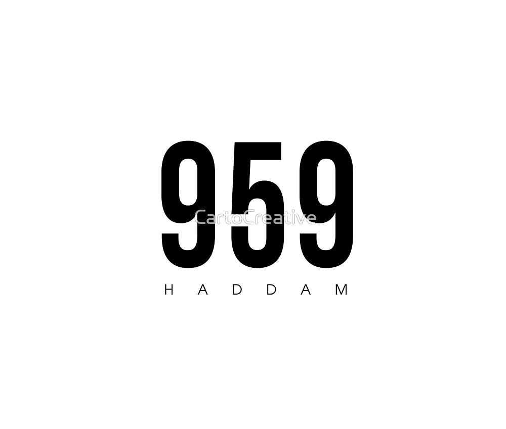 "Haddam, CT 959 Area Code design" by CartoCreative Redbubble