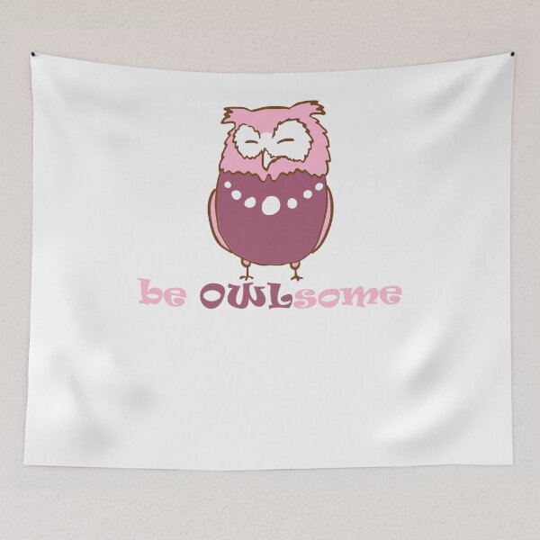 Item preview, Be Owlsome Pink designed and sold by NixBob.