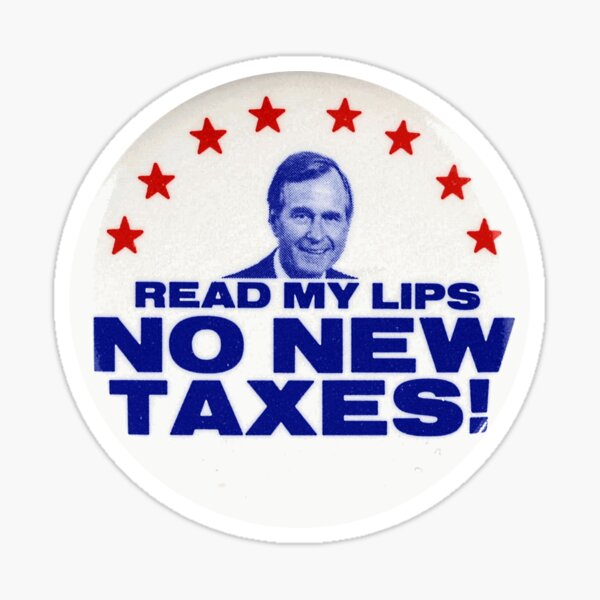 Item preview, George H W Bush "Read My Lips" Presidential Campaign Button designed and sold by Chunga.