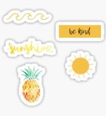 Gelbes Sticker Pack 3 Sticker