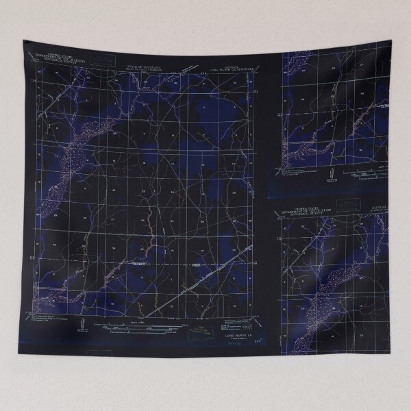 Item preview, USGS TOPO Map Louisiana LA Long Marsh 333926 1947 31680 Inverted designed and sold by WetdryvacRB01.