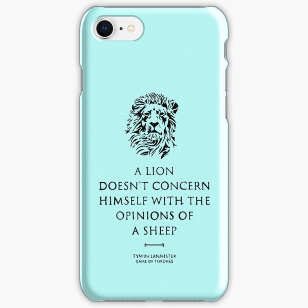 A lion doesn't concern himself with the opinions of a sheep iPhone Snap Case