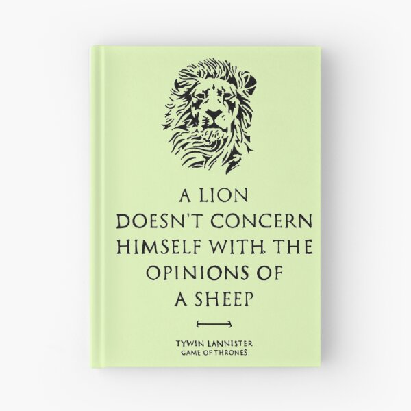 Aperçu de l'œuvre Un lion ne se préoccupe pas des opinions d'un mouton créée et vendue par tqueen.