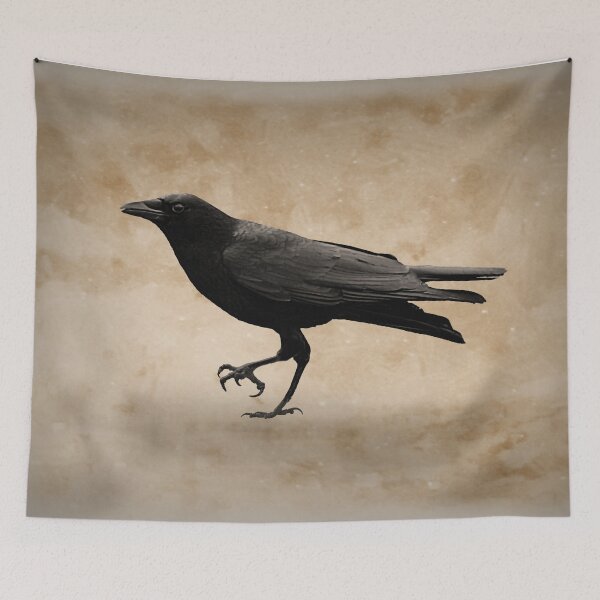 Item preview, Rustic Crow Black Bird Modern Country Mordern Cottage Art A491 designed and sold by byNicol.