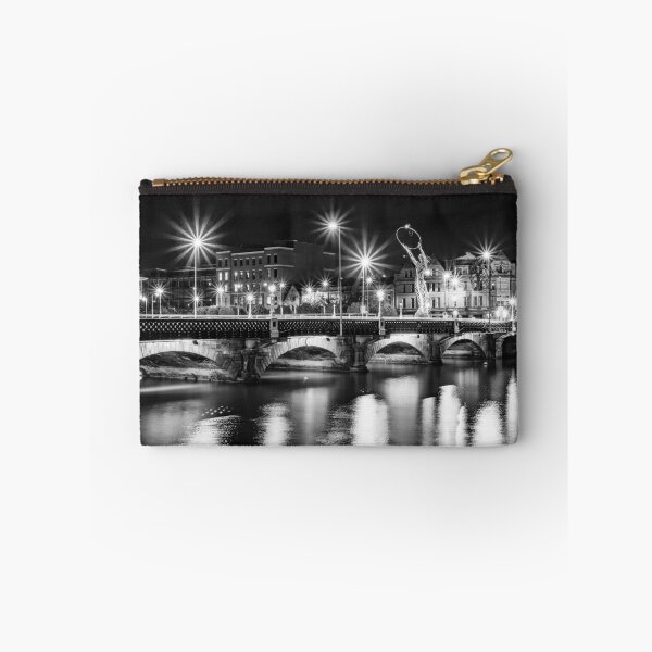 Item preview, Belfast Northern Ireland Black and White Cityscape  designed and sold by thinkbigimages.