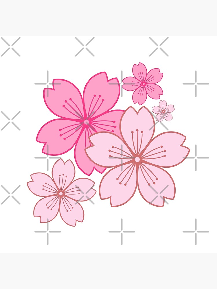 Pink Sakura Blossoms | Art Board Print
