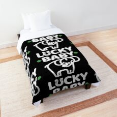 Lucky Irish Baby Elephant for St. Patricks Day Comforter
