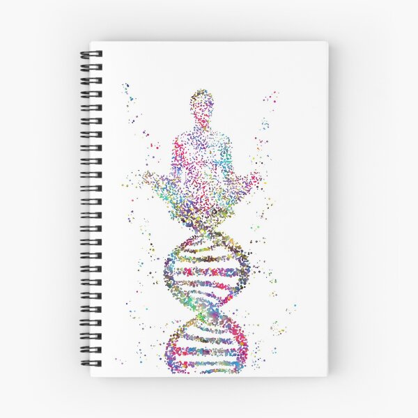 Artikelvorschau, Yoga-Pose, DNA-Yoga-Pose, DNA-Molekül entworfen und verkauft von Rosaliartbook.