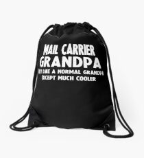 Gifts For Mail Carrier's Grandpa Drawstring Bag