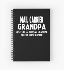 Gifts For Mail Carrier's Grandpa Spiral Notebook