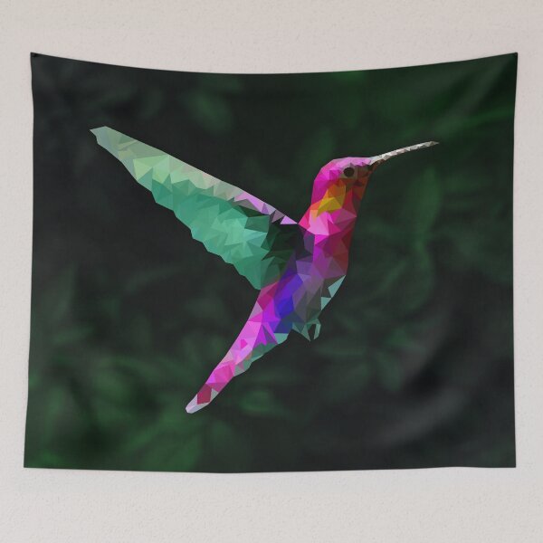 Item preview, Lowpoly Hummingbird (Pink Version) designed and sold by Lumos19 Studio.