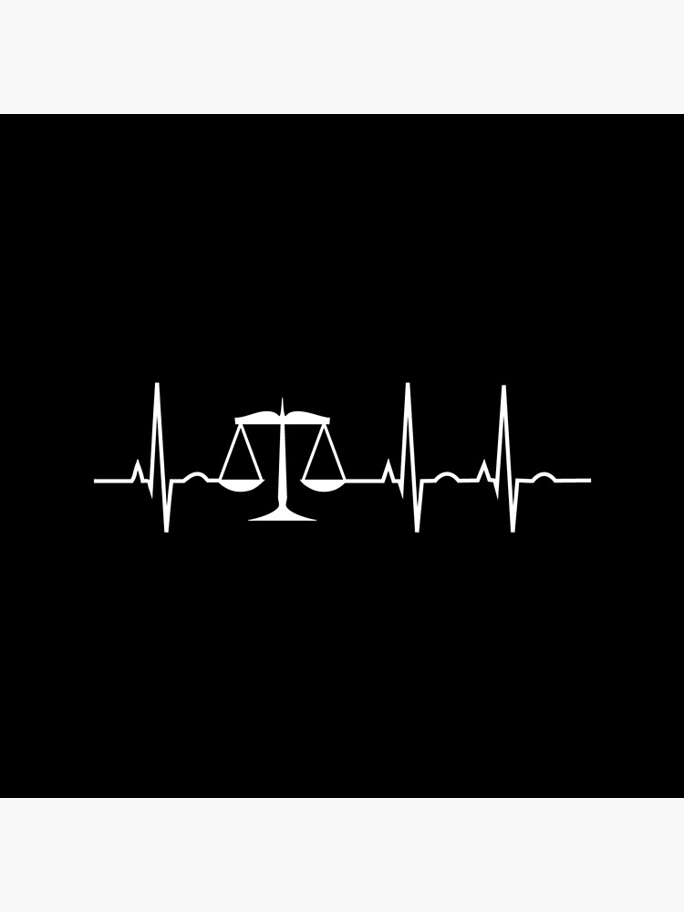 Thumbnail 2 of 2, Tote Bag, Lawyer Heartbeat Attorney Heart Rate T-shirt designed and sold by zcecmza.