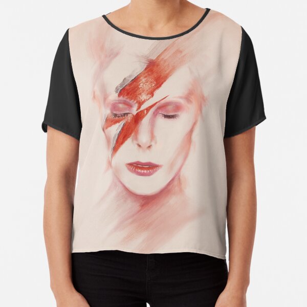 David Bowie Icon Portrait Chiffon Top