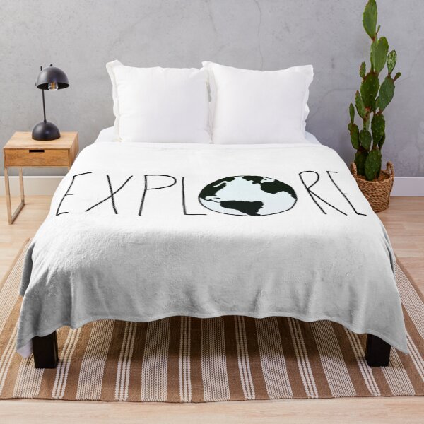 Explore the Globe Throw Blanket
