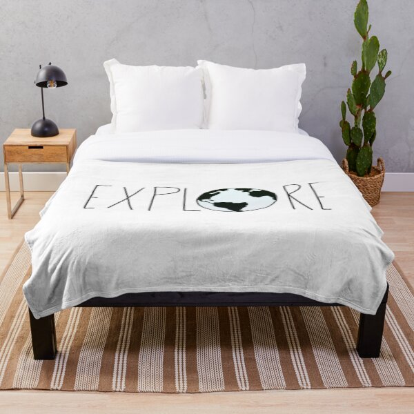 Explore the Globe Throw Blanket