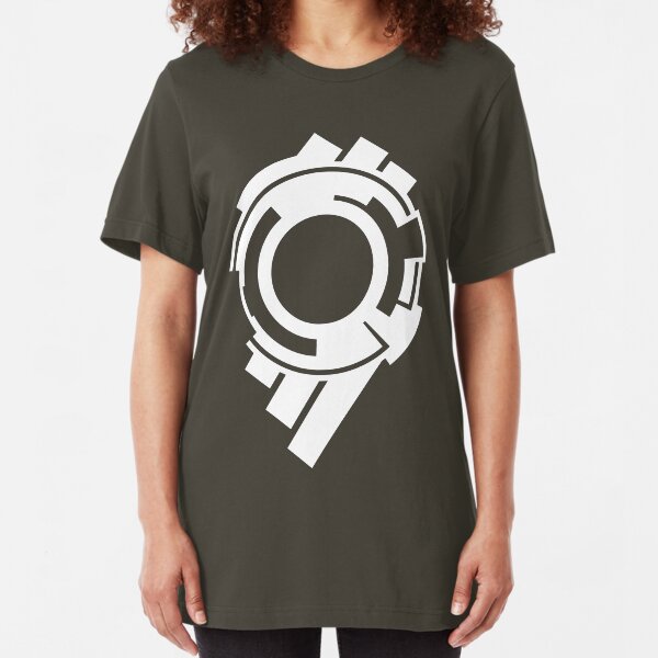 Section 9 (white print) Slim Fit T-Shirt