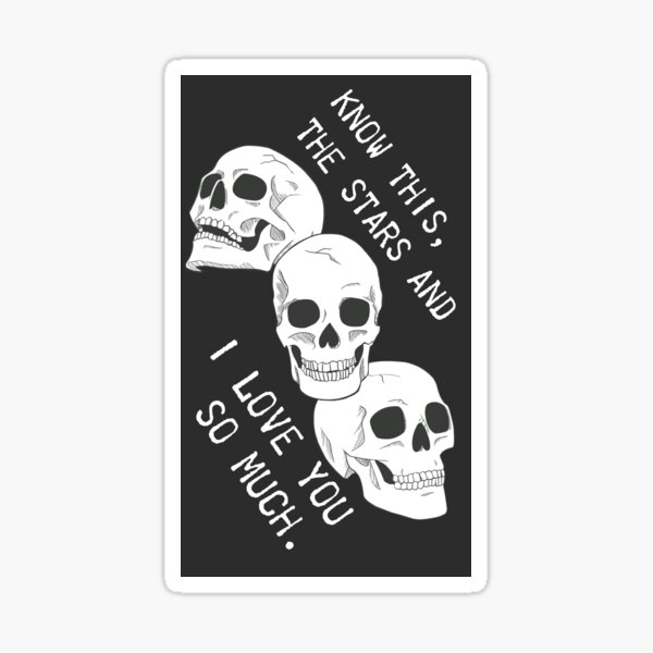 The Stars and I Love You - Art Card Sticker