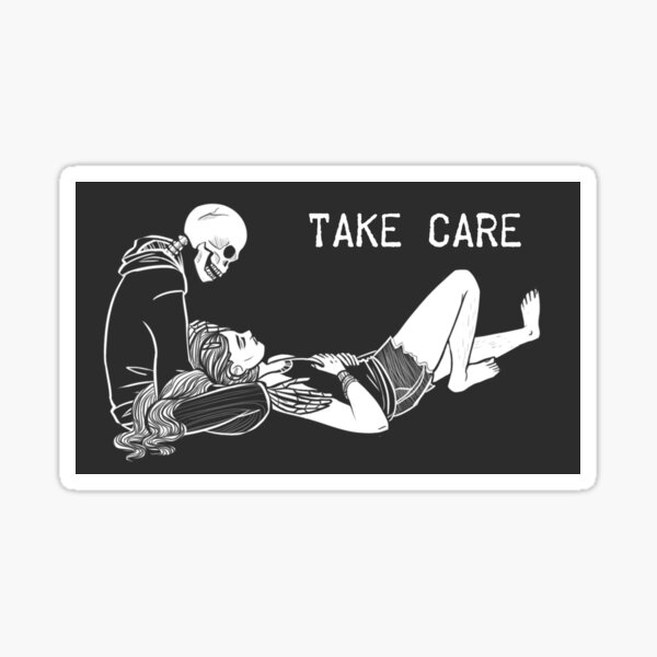 Take Care - Art Card Sticker
