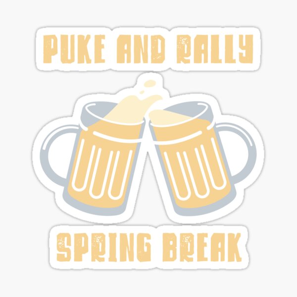 Puke And Rally Sticker By Grifffam621 Redbubble 