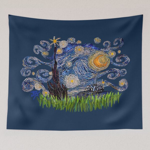 Item preview, Starry Night Free Form designed and sold by JeanBFitzgerald.