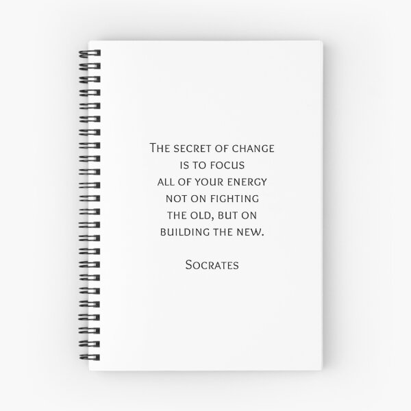 Item preview, The secret of change - Socrates Greek Philosophy Quote designed and sold by Inspirationmotivation.