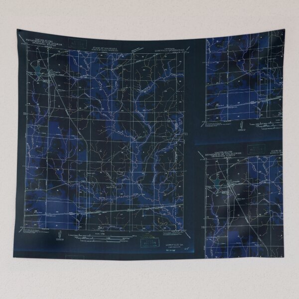 Item preview, USGS TOPO Map Louisiana LA Longville 333928 1947 31680 Inverted designed and sold by WetdryvacRB01.